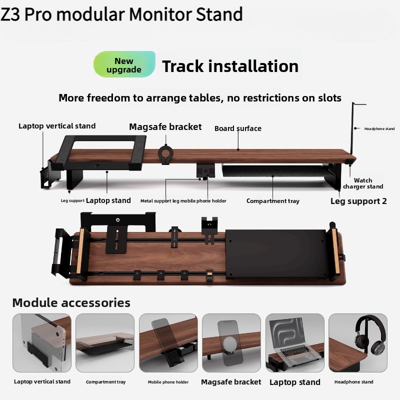 Monitor Riser Wood - แท่นวางจอคอมพิวเตอร์ Z3 Pro Modular Monitor Riser