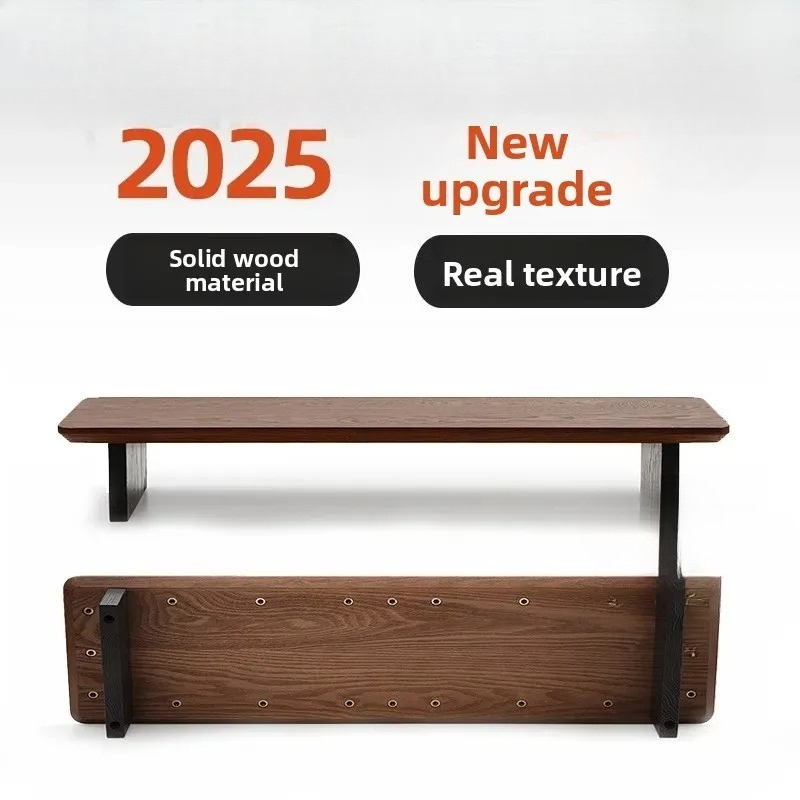 Monitor Riser Wood - แท่นวางจอคอมพิวเตอร์ไม้จริง ชั้นวางของแบบโมดูลาร์สำหรับจัดระเบียบโต๊ะทำงาน ฐานวางจอสำหรับการตั้งค่าสำนักงาน