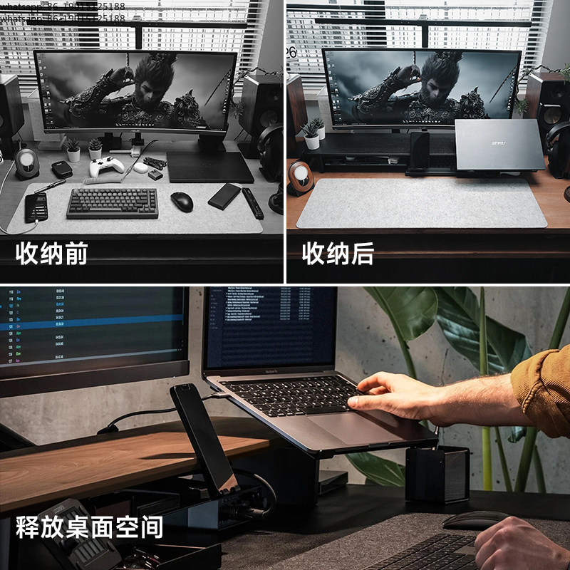 ขาตั้งจอคอมพิวเตอร์แบบโมดูลาร์ - Monitor Riser Wood บทวิจารณ์และราคา