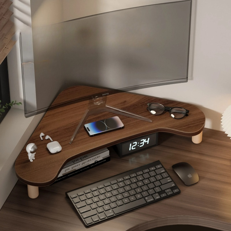 ขาตั้งคอมพิวเตอร์แบบมุม, แท่นว - Monitor Riser Wood บทวิจารณ์และราคา