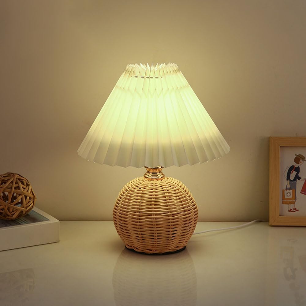 SCKDAY LED โคมไฟตั้งโต๊ะแบบจีบ - Desk Setup Vintage บทวิจารณ์และราคา