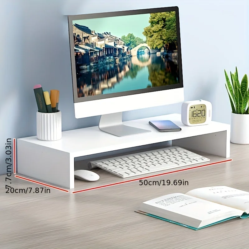 แท่นวางจอคอมพิวเตอร์ไม้ขนาดใหญ - Monitor Riser Wood บทวิจารณ์และราคา