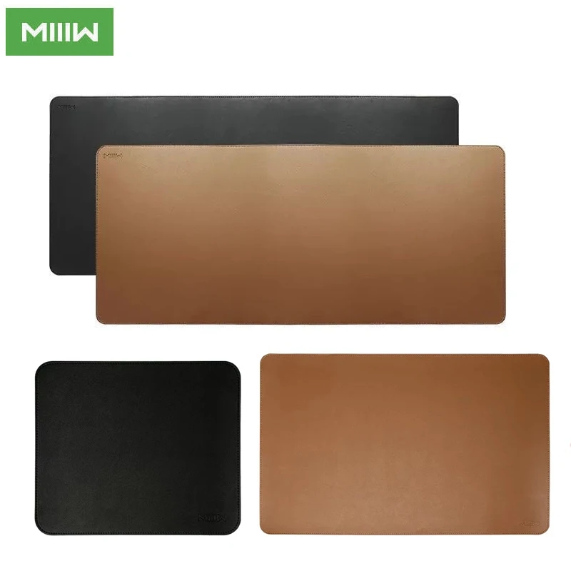 Miiiiw แผ่นรองเมาส์ลายไม้ก๊อกห - Desk Pad Leather Large บทวิจารณ์และราคา