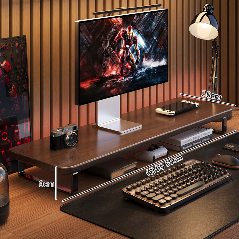 ขาตั้งจอคอมพิวเตอร์สำหรับเล่นเ - Monitor Riser Wood บทวิจารณ์และราคา