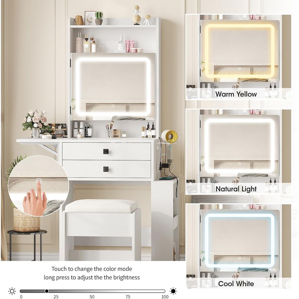 โต๊ะเครื่องแป้งขนาดเล็ก Vabche - Desk Setup Small บทวิจารณ์และราคา