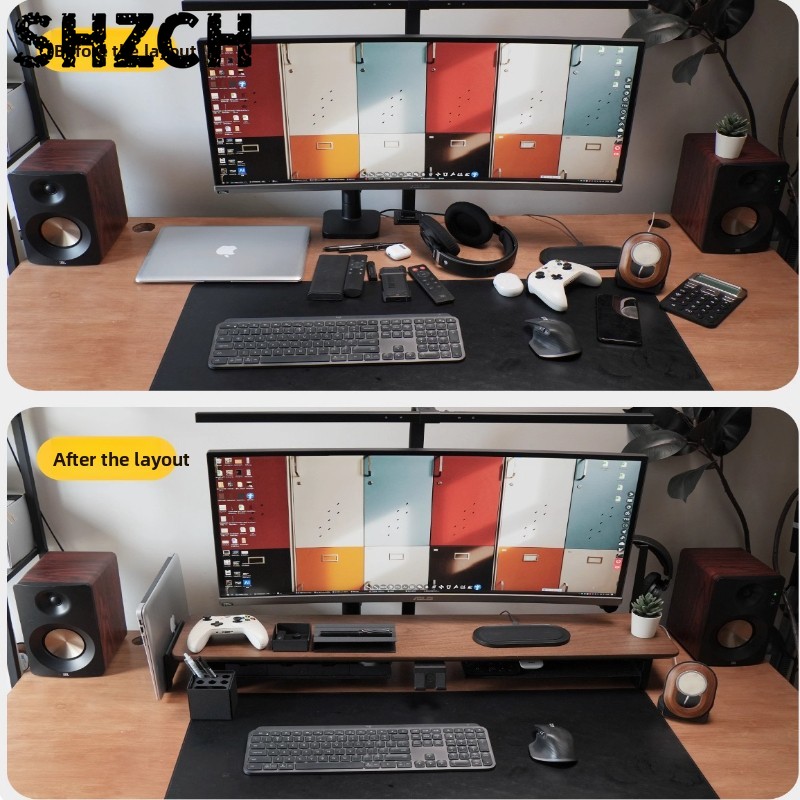 Z3 Pro แท่นวางจอแบบโมดูลาร์ แท - Monitor Riser Wood บทวิจารณ์และราคา
