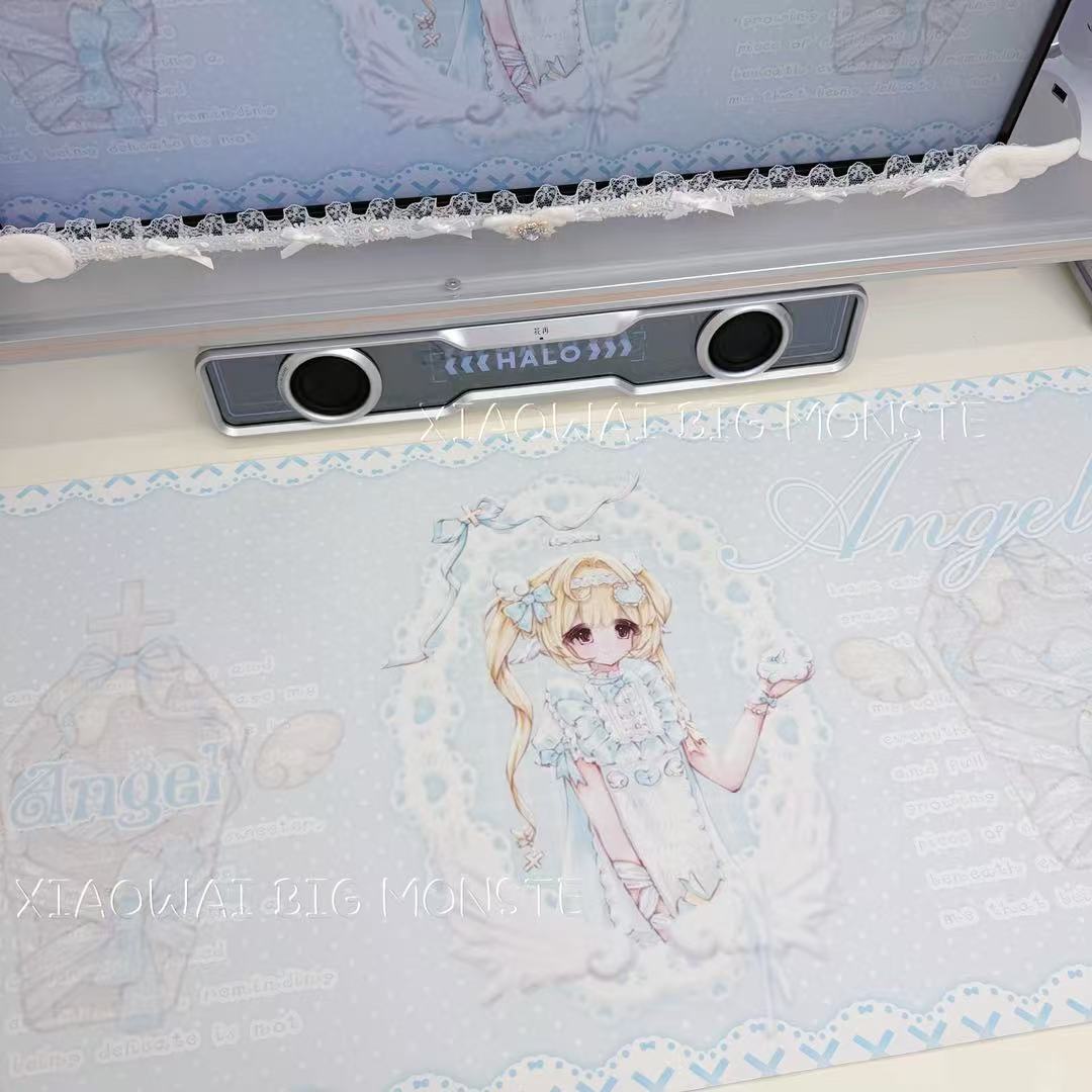 แผ่นรองเมาส์ลายสาวน้อยน่ารัก ก - Desk Pad Leather Large บทวิจารณ์และราคา