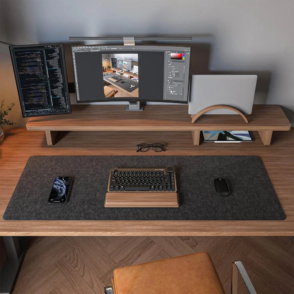 แผ่นรองโต๊ะทำงาน แผ่นรองคอมพิว - Desk Setup Rug บทวิจารณ์และราคา