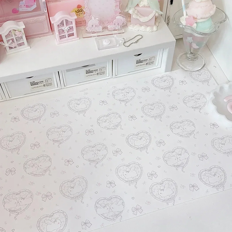 แผ่นรองเมาส์หนัง PU ลายกระต่าย - Desk Pad Leather Large บทวิจารณ์และราคา
