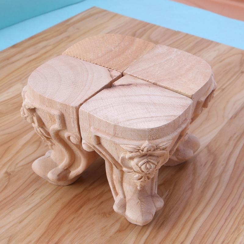4 ชิ้นตารางฟุตโซฟาเตียงขาไม้แก - Desk Setup Vintage บทวิจารณ์และราคา