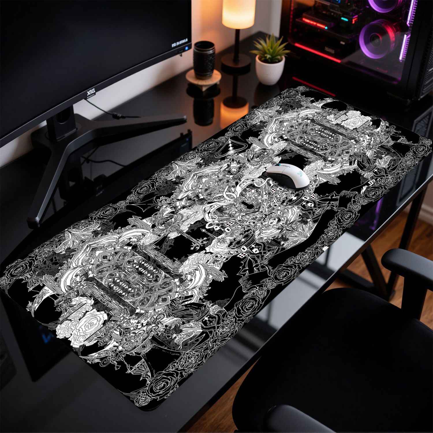 แผ่นรองเมาส์ลายอาคารโกธิค Divi - Desk Setup Rug บทวิจารณ์และราคา