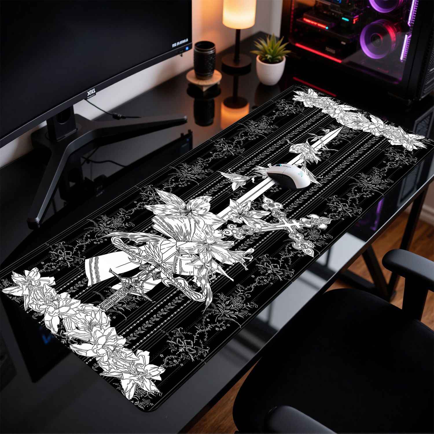 แผ่นรองเมาส์ลายอาคารโกธิค Divi - Desk Setup Rug บทวิจารณ์และราคา