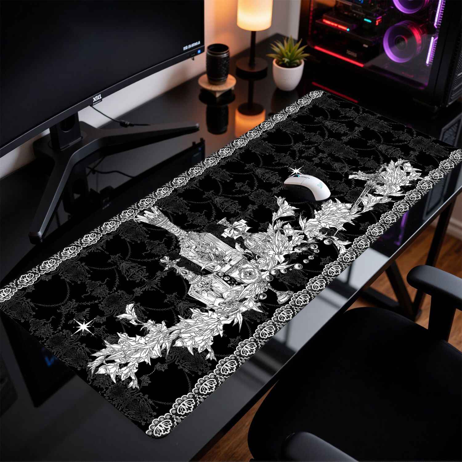 แผ่นรองเมาส์ลายอาคารโกธิค Divi - Desk Setup Rug บทวิจารณ์และราคา