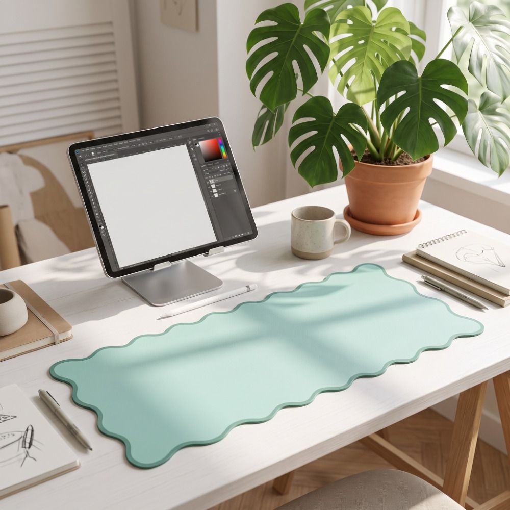 แผ่นรองโต๊ะหนัง PU แบบนุ่ม ไม่ - Desk Pad Leather Large บทวิจารณ์และราคา