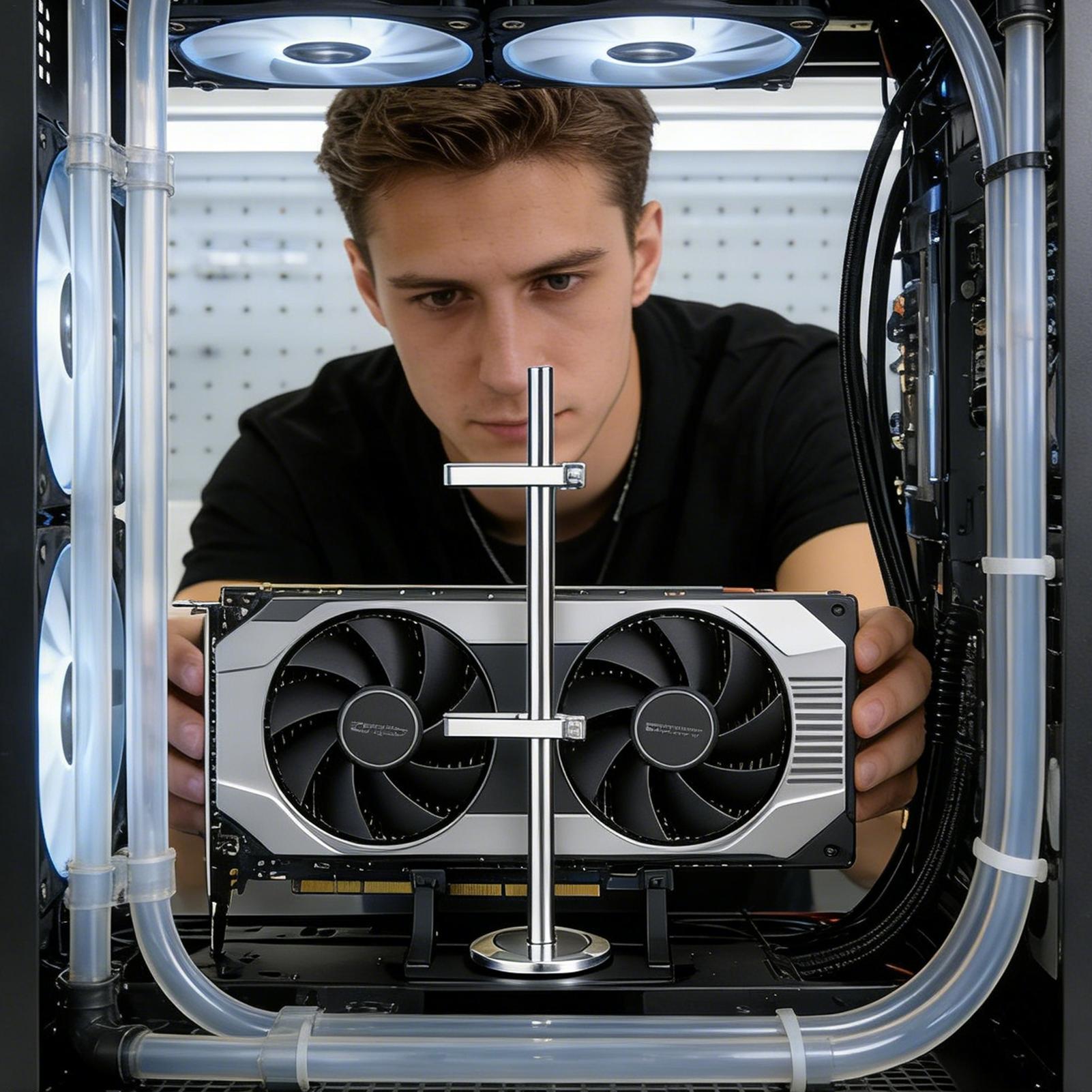 ขายึด GPU พร้อมแจ็คแม่เหล็ก ปร - Desk Setup Videos บทวิจารณ์และราคา