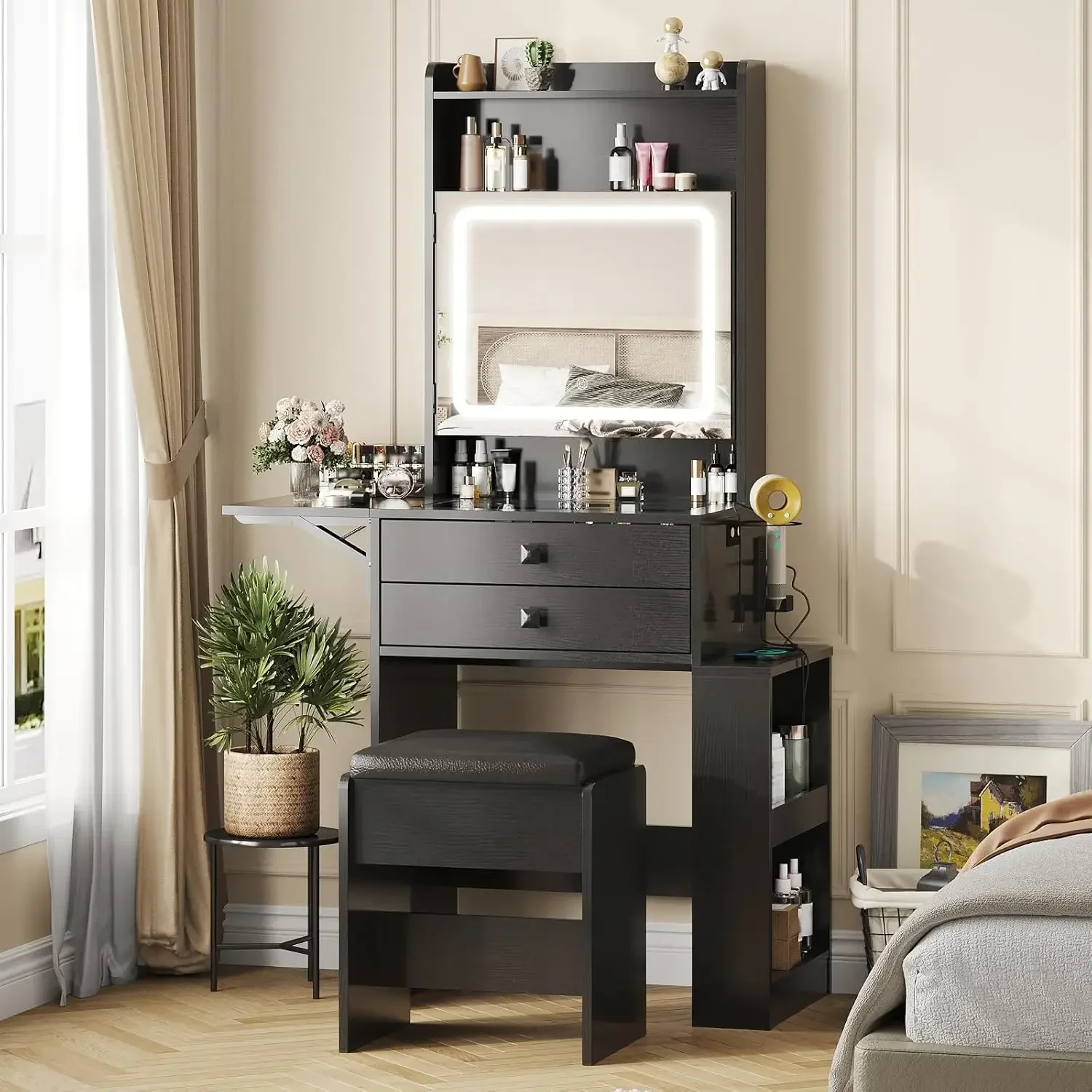 โต๊ะเครื่องแป้งขนาดเล็ก, กระจก - Desk Setup Small บทวิจารณ์และราคา