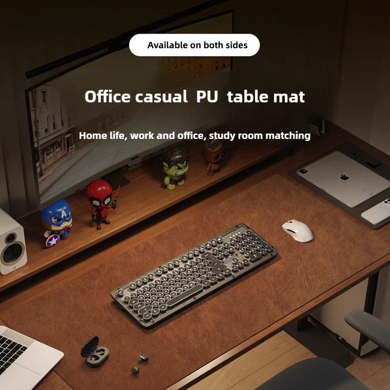 Retro Mousepad แผ่นรองเมาส์กัน - Desk Pad Leather Large บทวิจารณ์และราคา