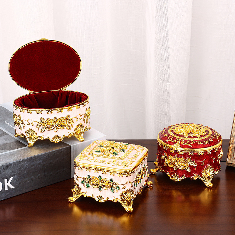 กล่องเก็บของโลหะเคลือบบนโต๊ะสำ - Desk Setup Vintage บทวิจารณ์และราคา
