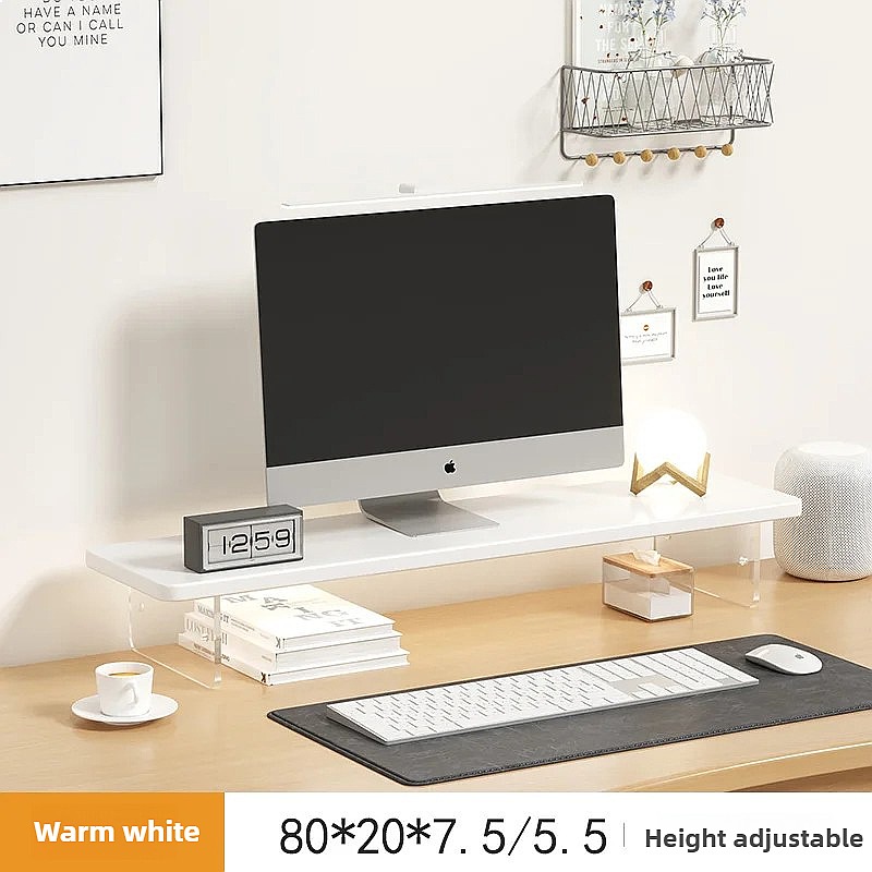แท่นวางจอคอมพิวเตอร์วอลนัท ปรั - Monitor Riser Wood บทวิจารณ์และราคา
