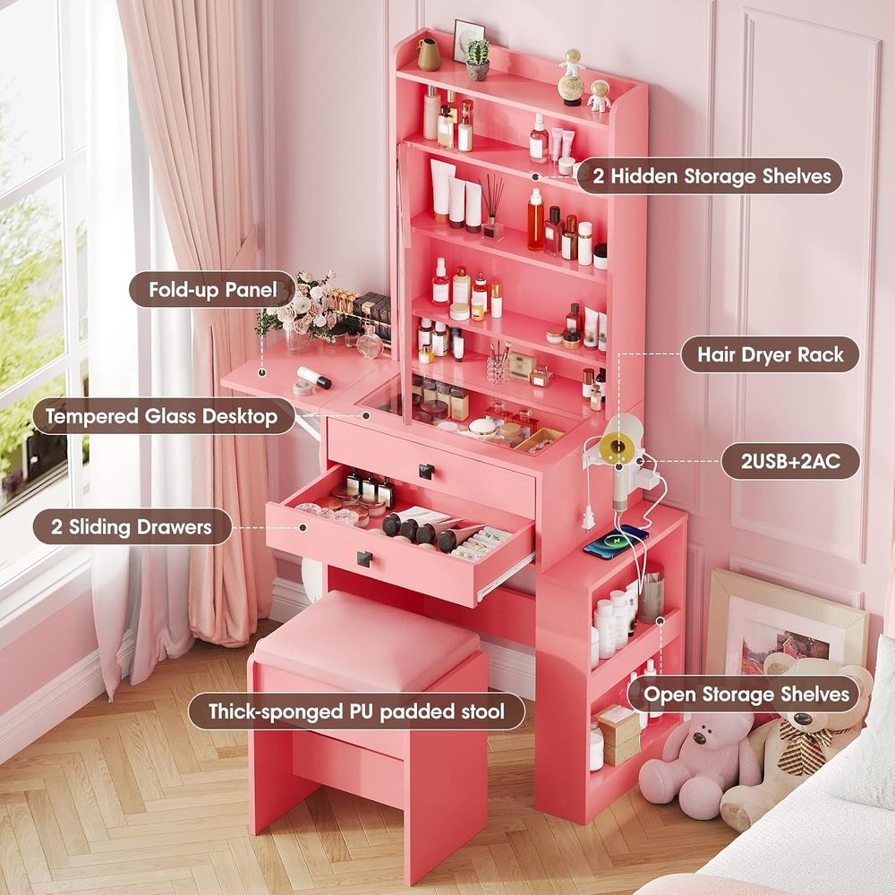 โต๊ะเครื่องแป้งขนาดเล็ก Vabche - Desk Setup Small บทวิจารณ์และราคา