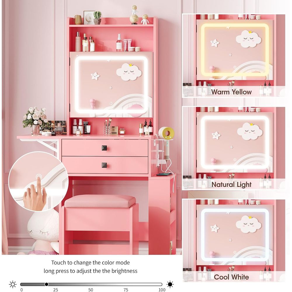 โต๊ะเครื่องแป้งขนาดเล็ก Vabche - Desk Setup Small บทวิจารณ์และราคา