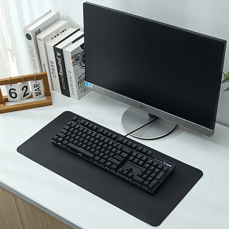 แผ่นรองเมาส์หนังสีชมพู แผ่นรอง - Desk Pad Leather Large บทวิจารณ์และราคา