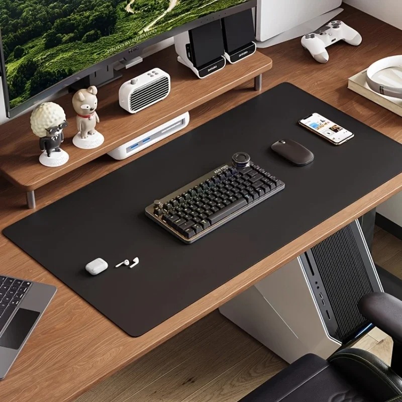 แผ่นรองเมาส์หนังสีชมพู แผ่นรอง - Desk Pad Leather Large บทวิจารณ์และราคา